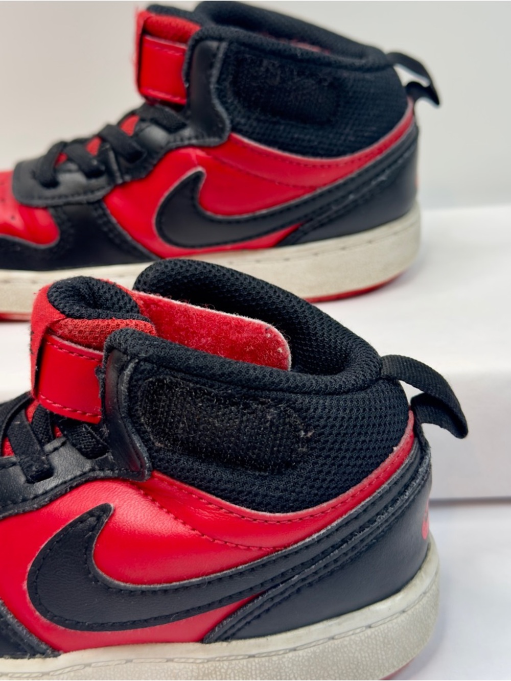 Nike Court Borough Toddler Shoes Red/Black CD7784-602 Size 10C - Picture 10 of 12